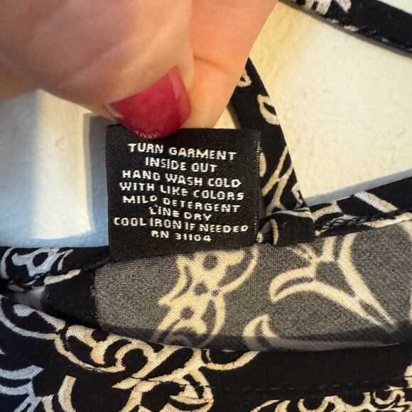 ❤️SPRING/SUMMER BLACK PRINT TOP w/STRAPPY DETAIL  PLUS 2X     #F - Picture 6 of 8